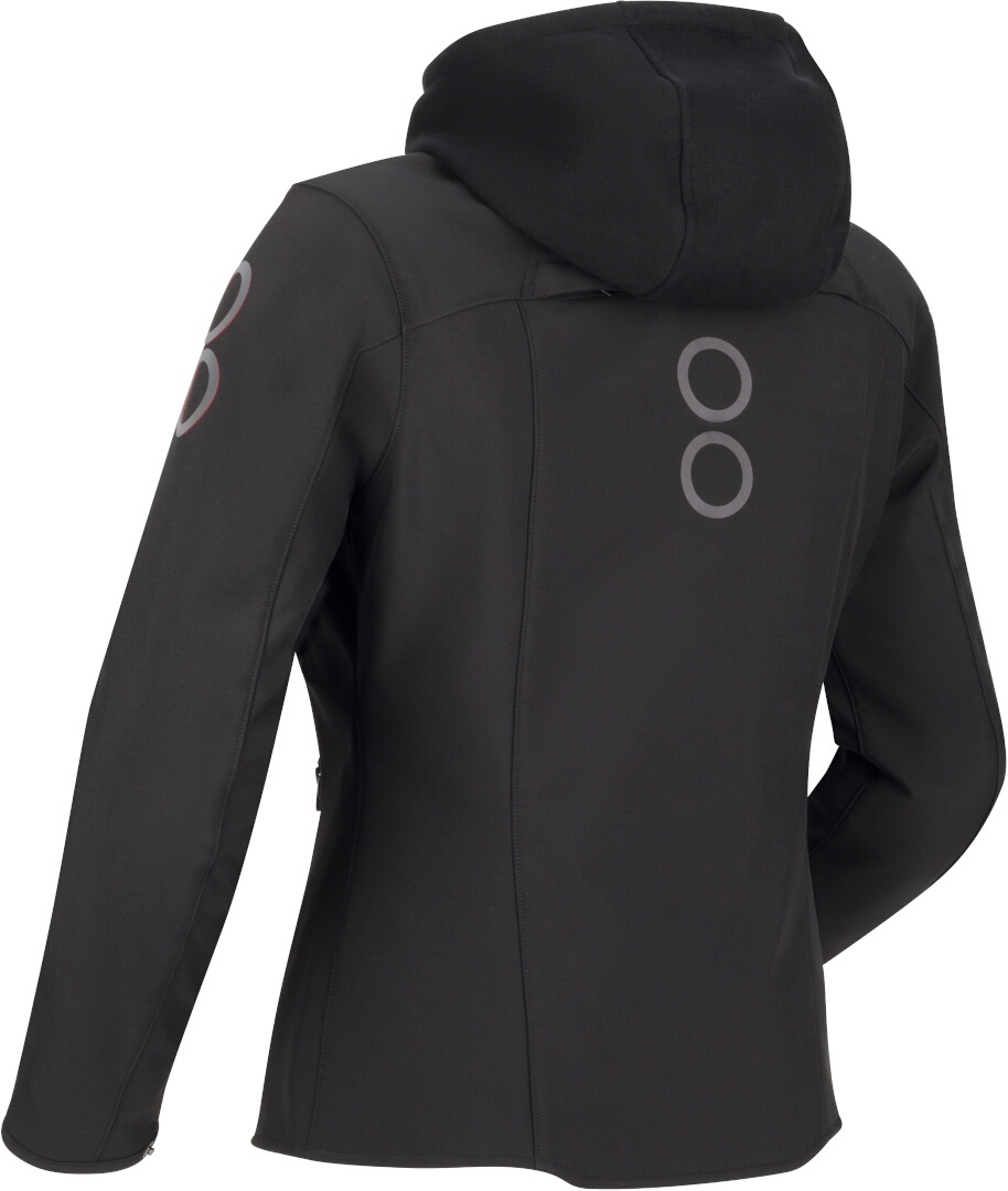 Bering Rotor Softshell waterproof Ladies Motorcycle Textile Jacket black/neon-red 48 Figure 2