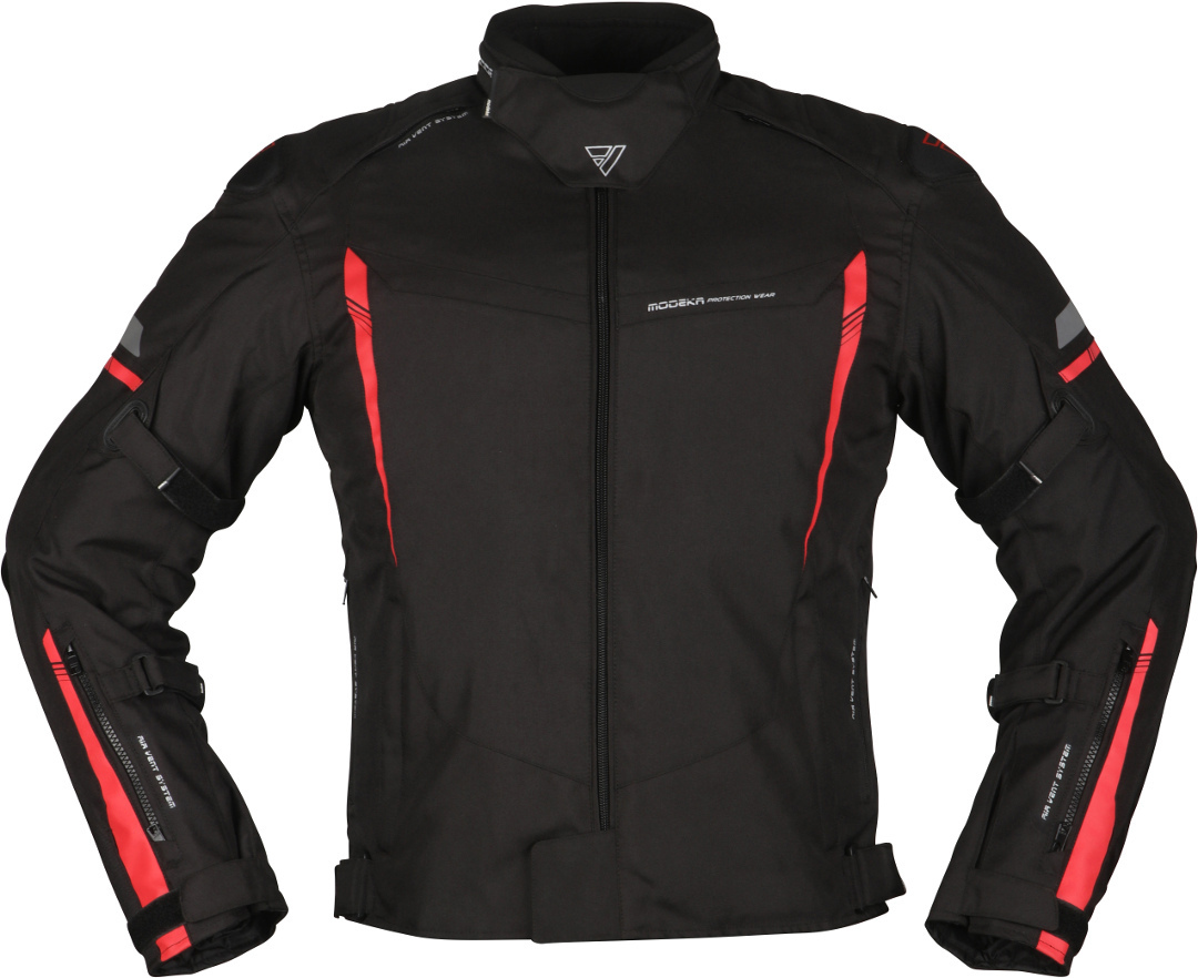Modeka Aenergy Motorcycle Textile Jacket black/red M Figure 1