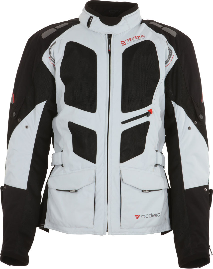 Modeka Breeze Textile Jacket Long black/light grey XL Figure 1