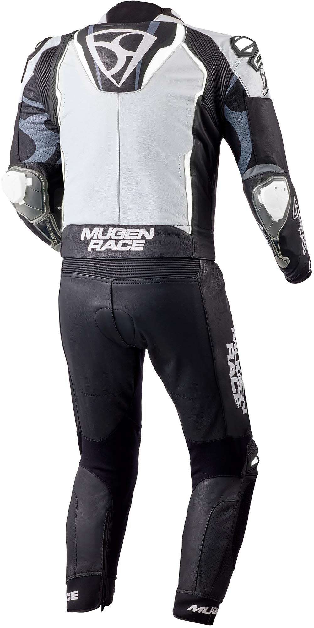 MUGENRACE Ibrido 2-Piece Motorcycle Leather Suit black/white 56 Figure 2