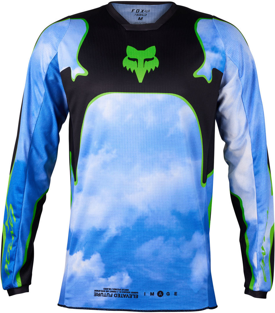 FOX 180 Atlas Motocross trøje sort/grøn L Figur 1