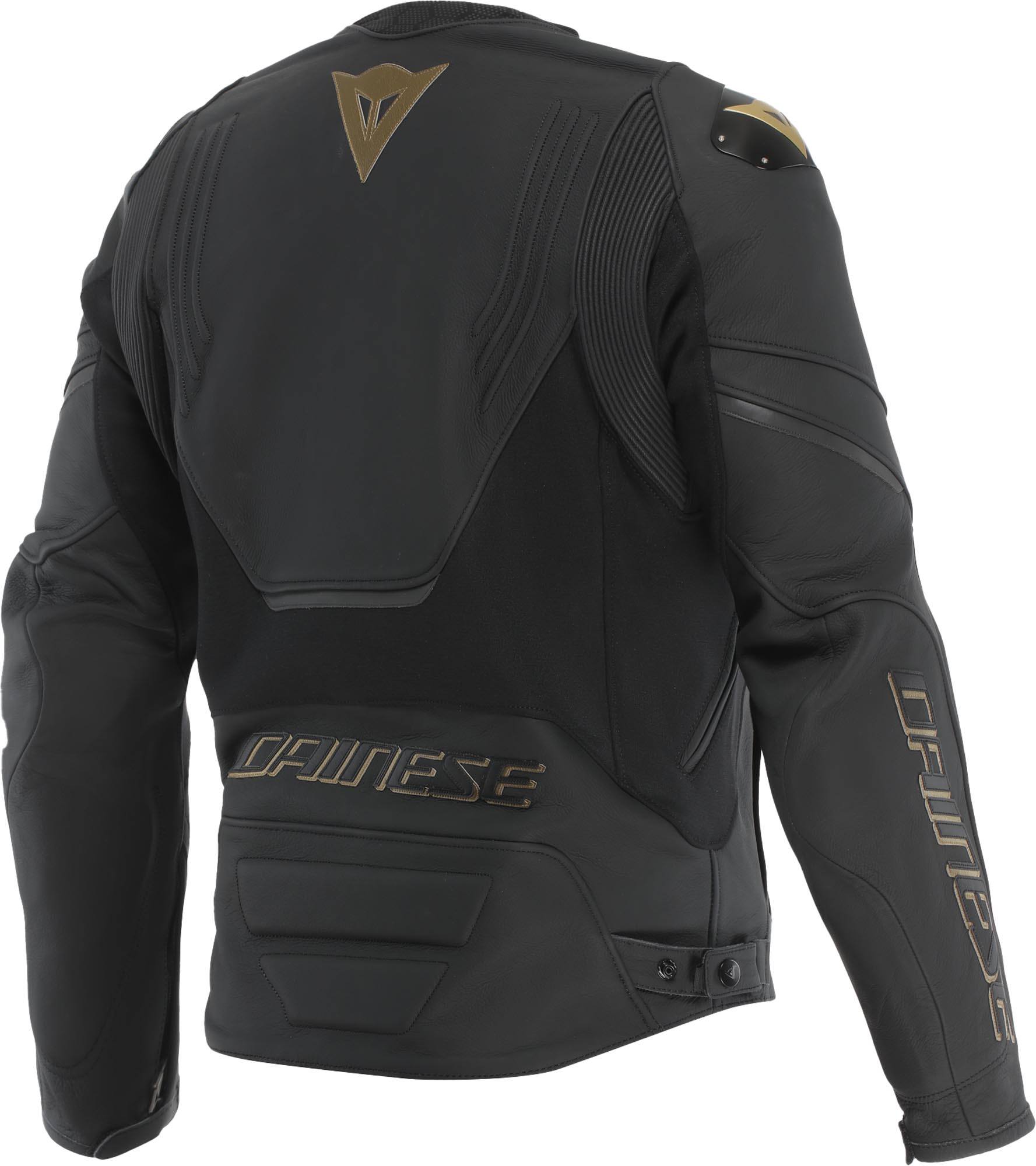 Dainese Racing 5 Motorcycle Leather Jacket black/gold 56 Figure 2