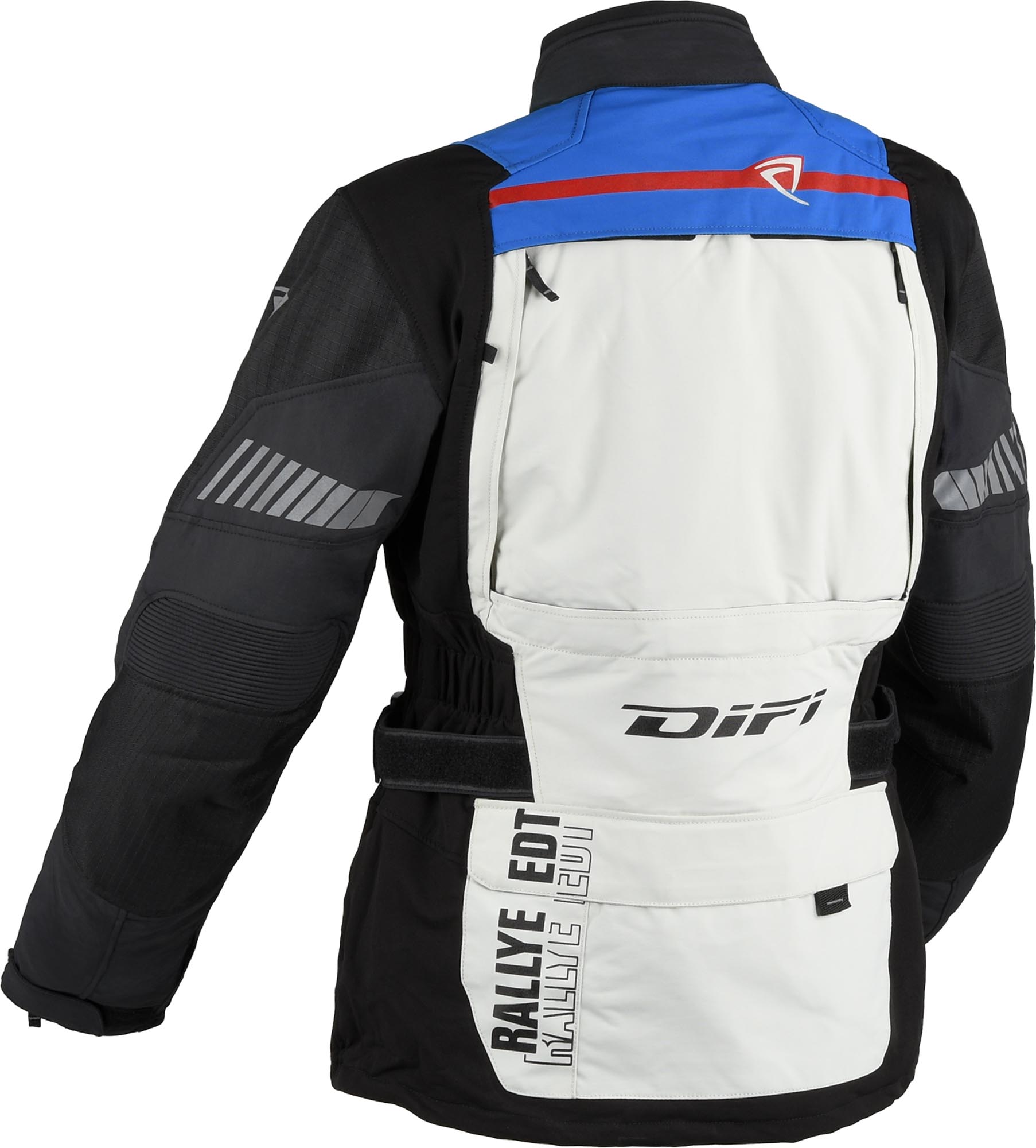 DIFI Sierra Nevada 4 Aerotex vandtæt dame motorcykel tekstiljakke grå/sort/blå S Figur 2