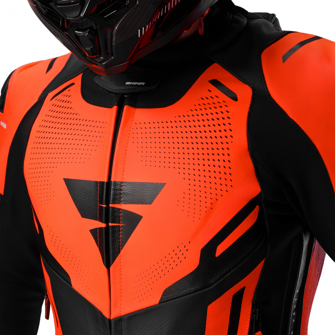 SHIMA Mission ST Veste en cuir moto Rouge 56 Figure 12