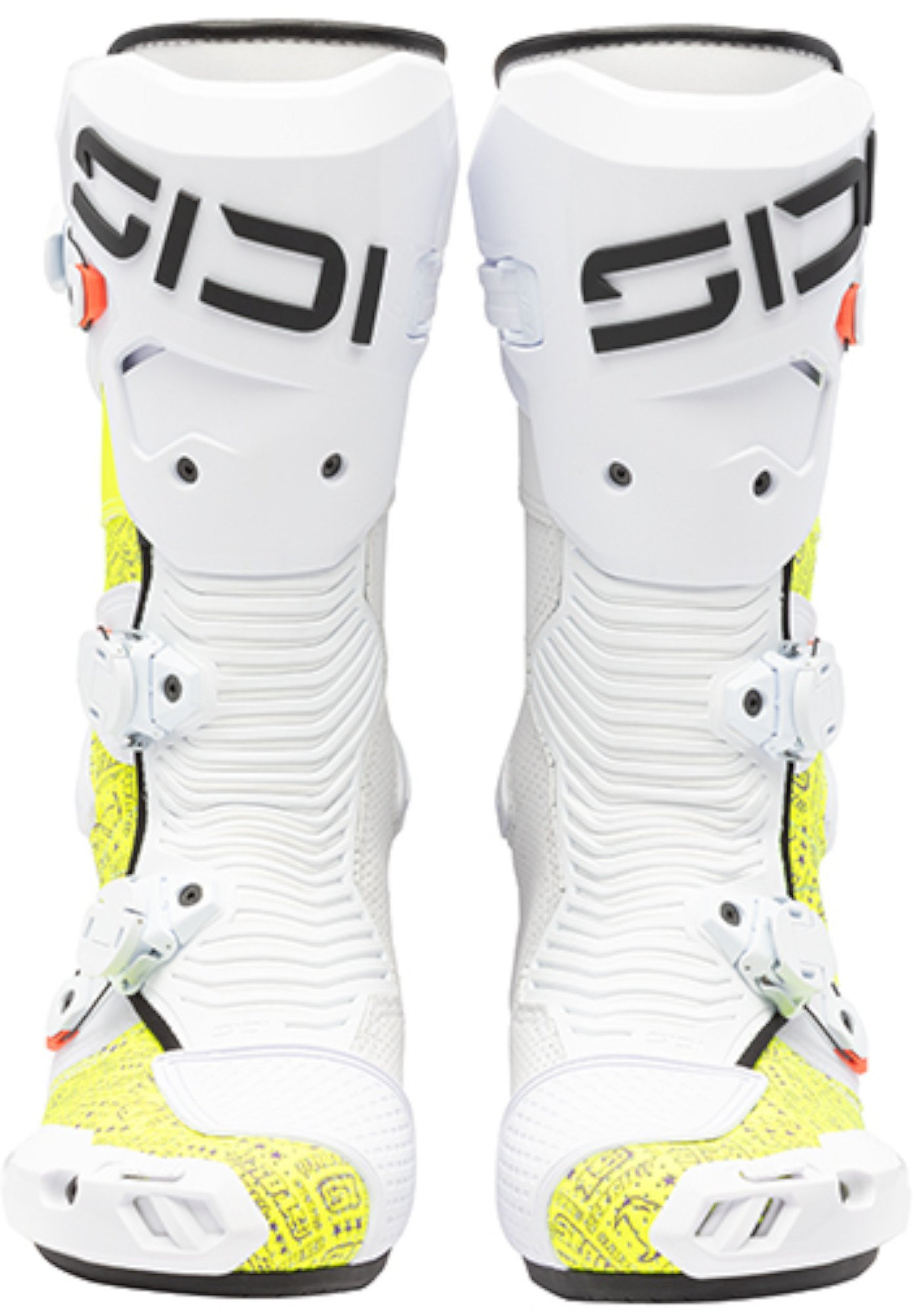 Sidi Mag-2 Air Motorcycle Boots white/neon-yellow 47 Figure 4