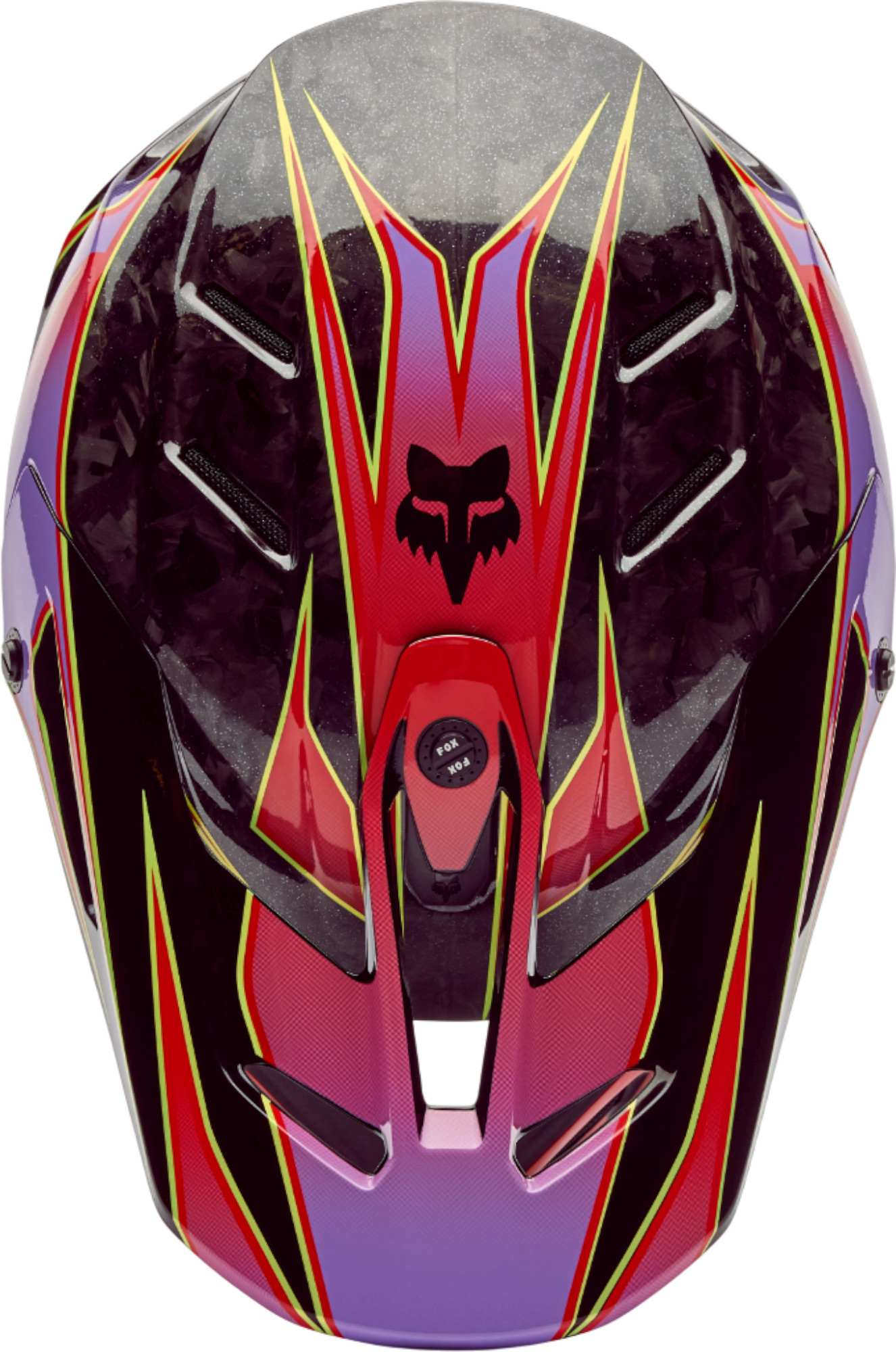 FOX V3 RS Canvas Motocross Helm schwarz/rot L (59/60) Abbildung 4