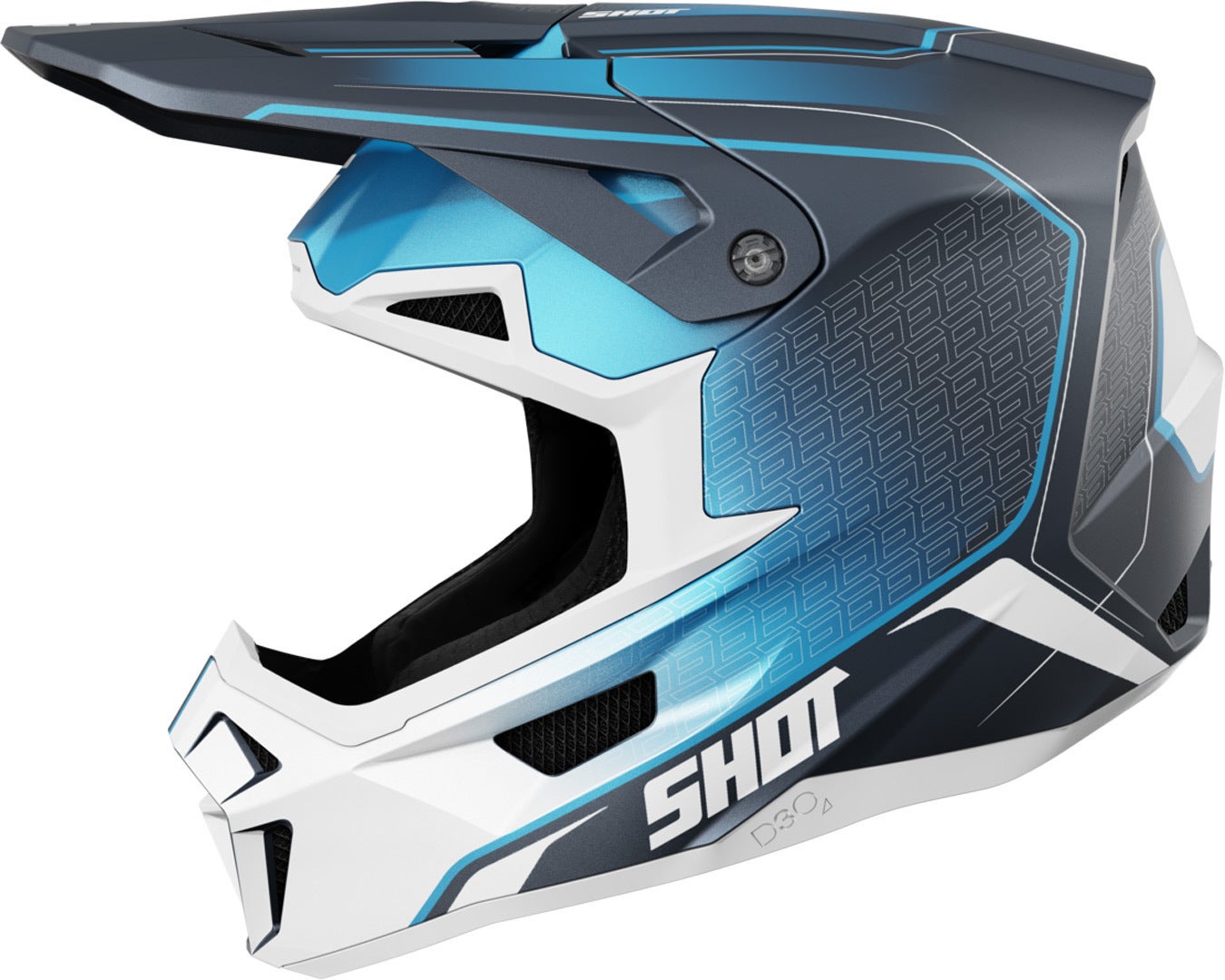 Shot Lite Challenger Motocross Helmet blue matt XXL (63/64) Figure 1