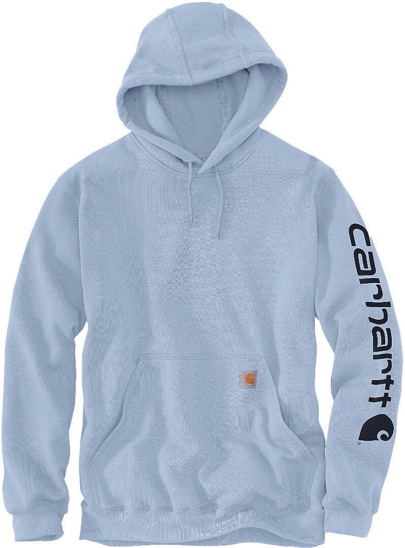 Carhartt Midweight Sleeve Logo Capuche Blanc/bleu S Figure 1