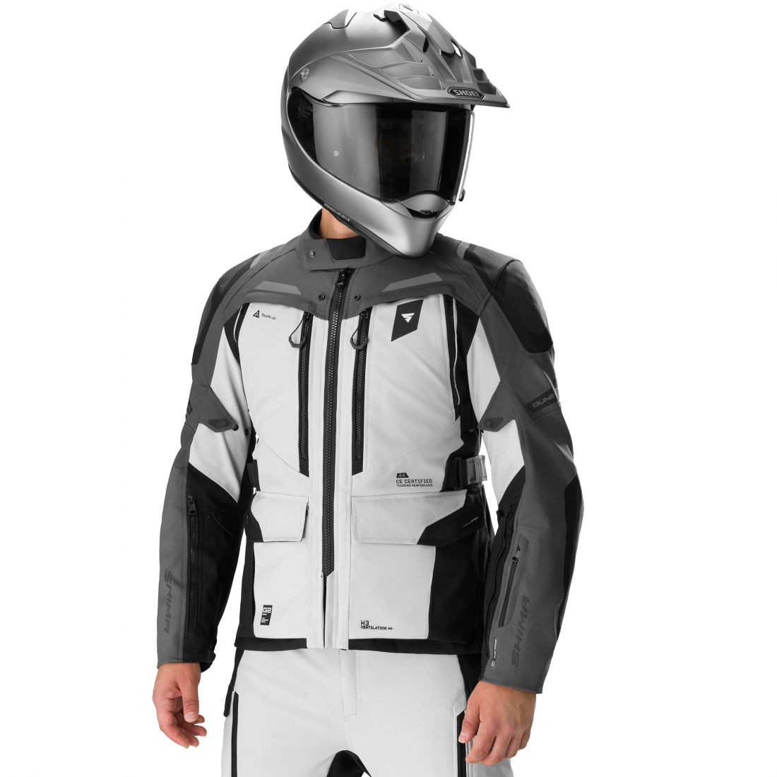 SHIMA Dune 2.0 Motorcycle Textile Jacket grey L Figure 3