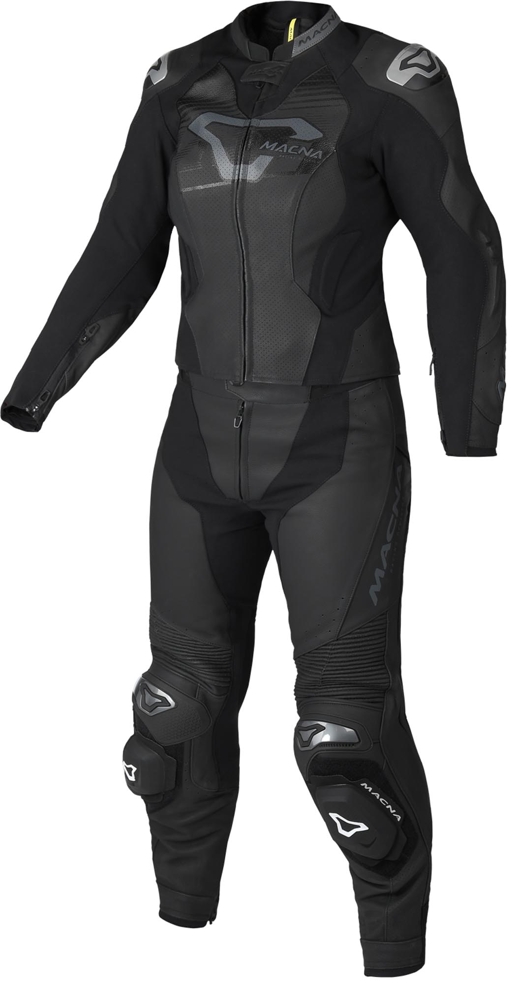 Macna Blitz 2-Teiler Damen Motorrad Lederkombi schwarz 42 Abbildung 1