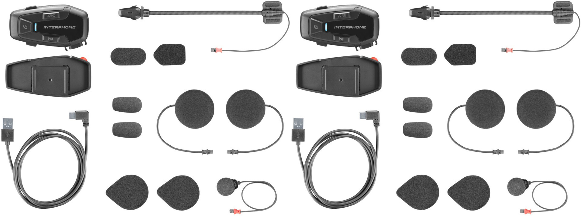 Interphone U-COM 7R Kommunikationssystem Dubbel uppsättning Figur 7