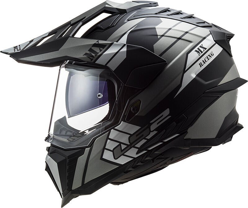 LS2 MX701 Explorer HPFC Atlantis Motokrosová přilba Titanová mat XXL (63/64) Obrázek 4