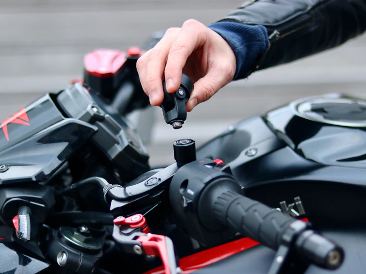 Shapeheart Montura oglinzii pentru oglinda de motocicletă pentru smartphone XXL Figura 5
