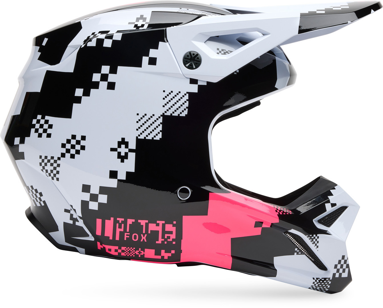 FOX V1 Digi Image Motorcross helm zwart/roze S (55/56) Figuur 7