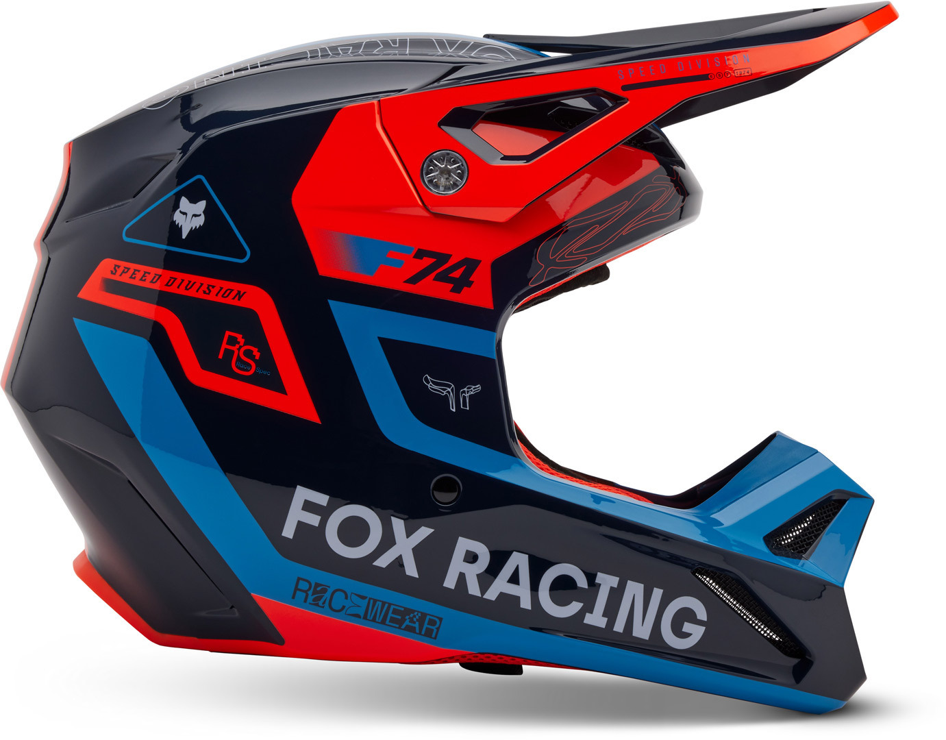 FOX V1 Race Spec MIPS Casco da motocross blu S (55/56) Figura 5