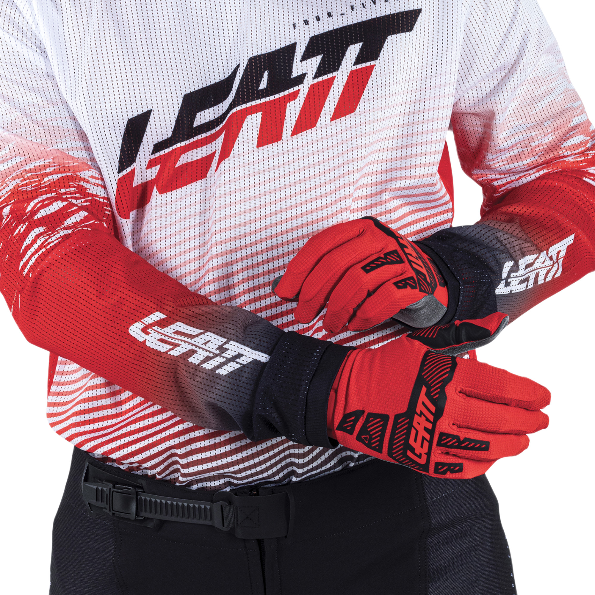Leatt Moto 4.5 X-Flow V26 Motocross tröja vit/röd/svart 2XL Figur 5
