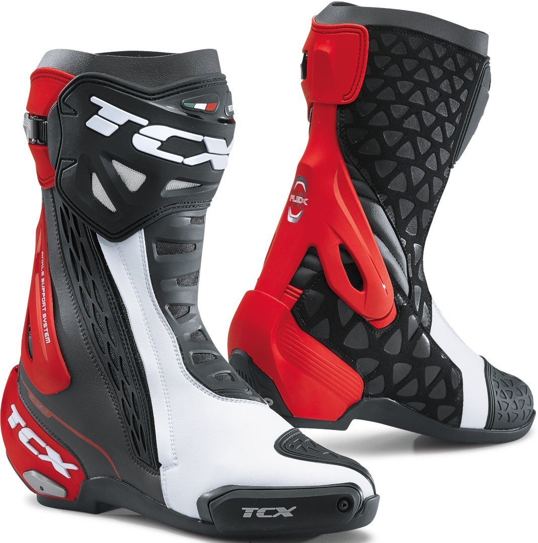 TCX RT-Race Motorcycle Boots black/white/red 40 Figure 1