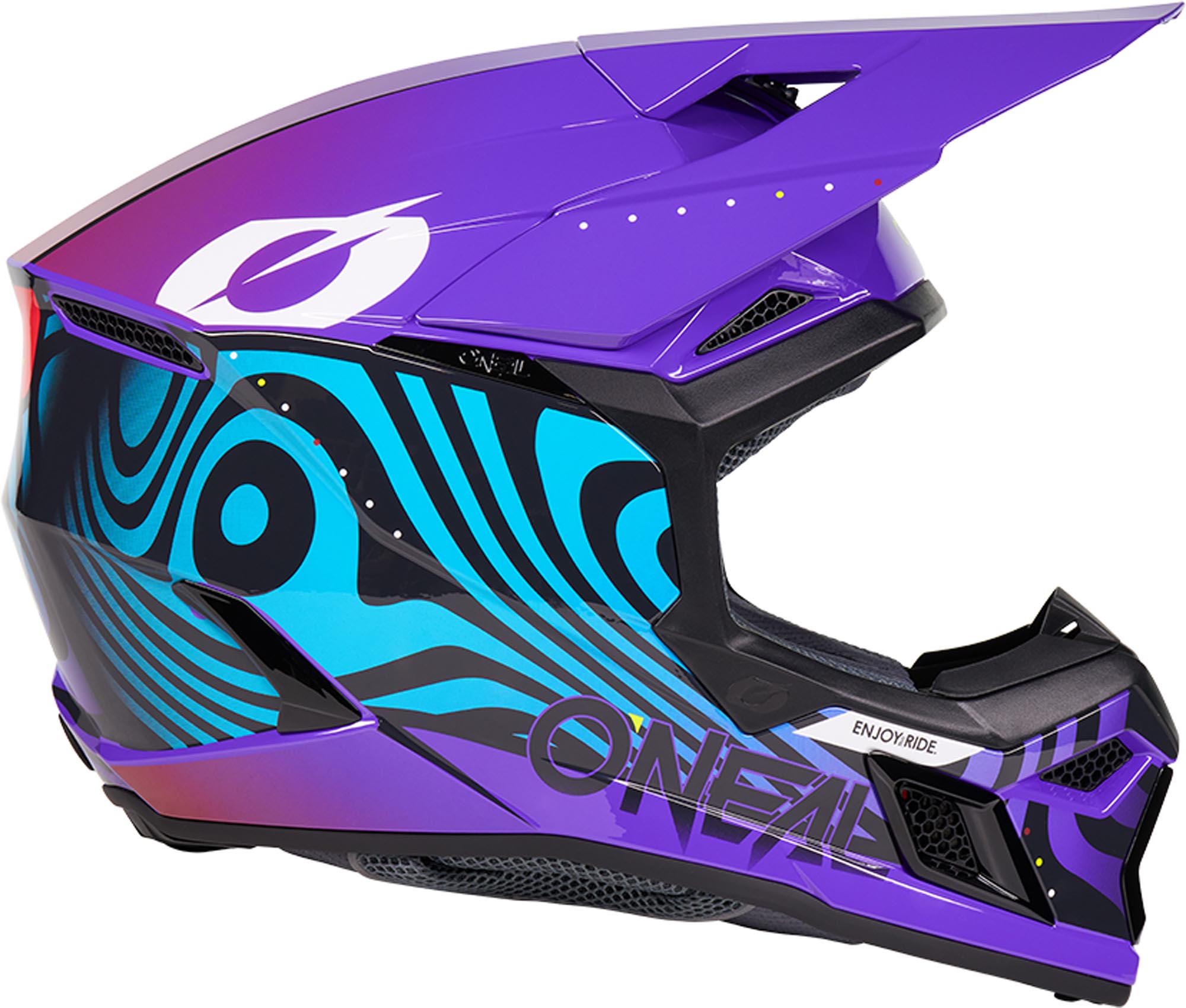 Oneal 3SRS Nova Casco da motocross viola XS (53/54) Figura 5