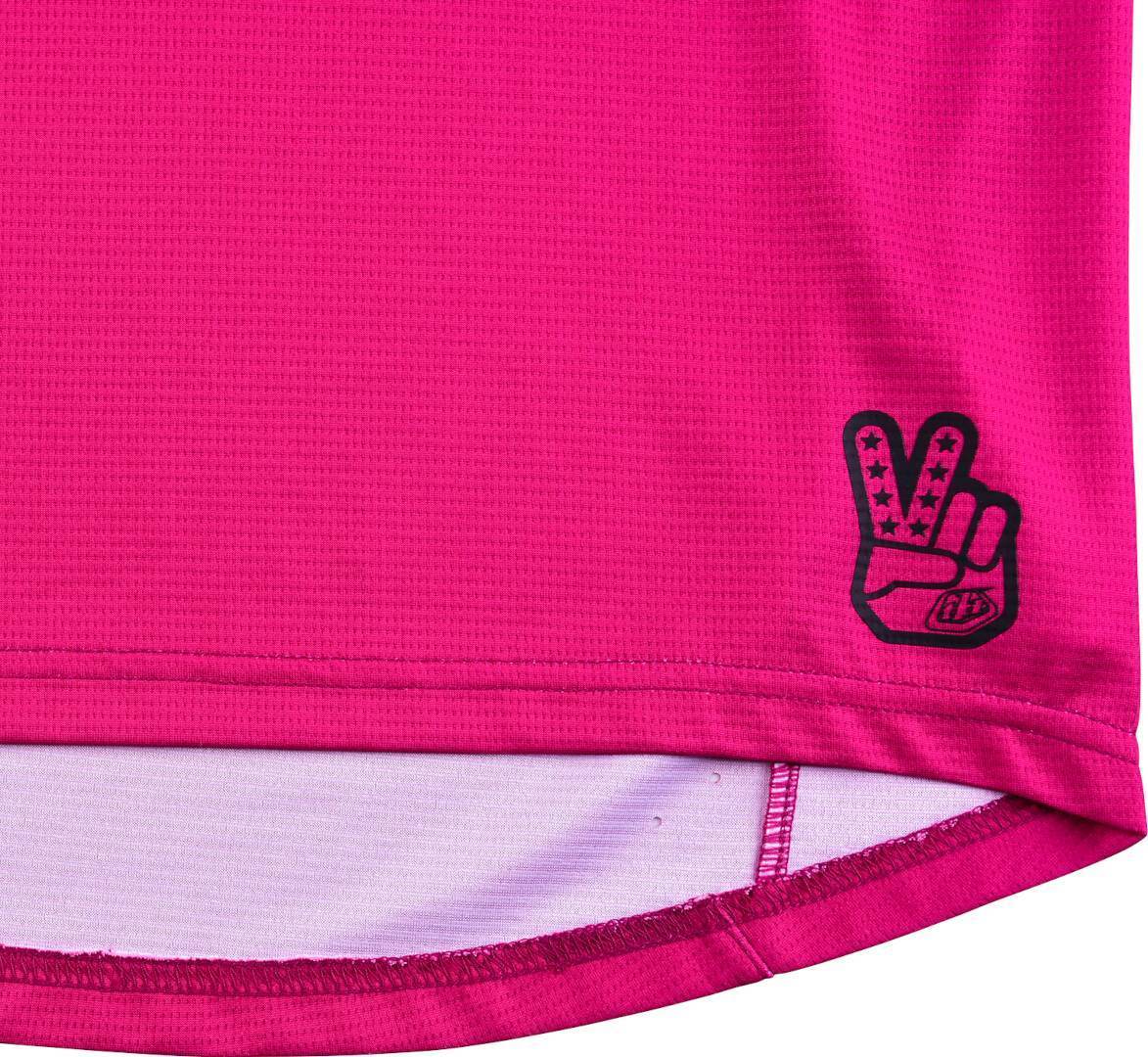 Troy Lee Designs Sprint Icon Cykeltrøje til børn Pink/sort M Figur 3