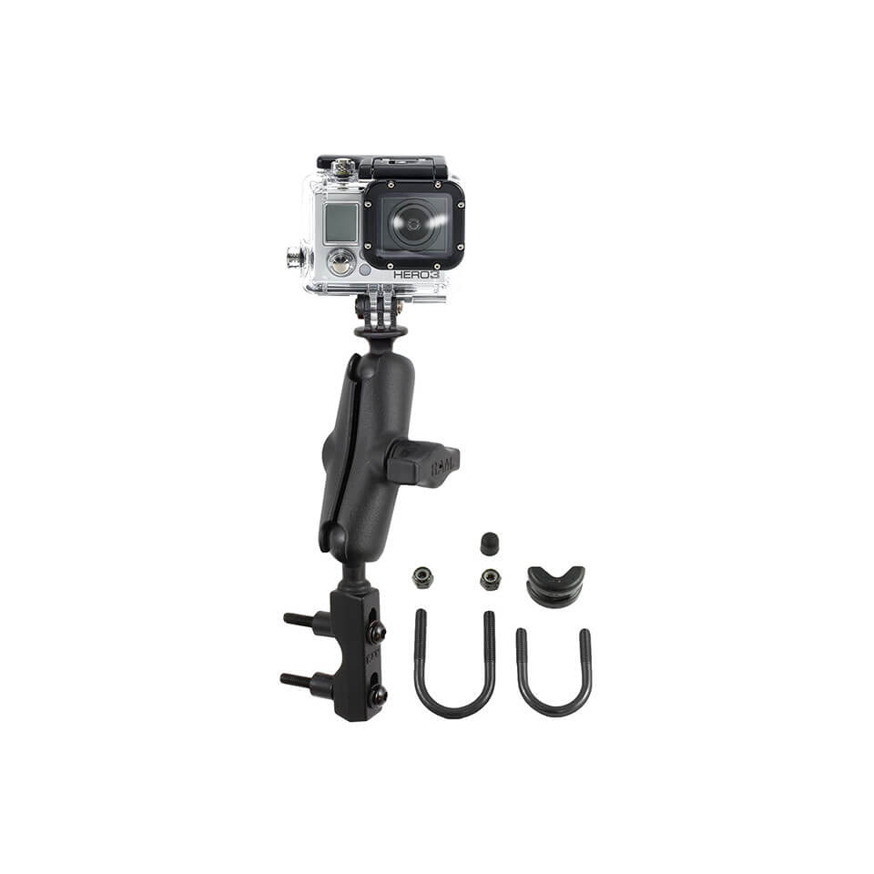 RAM Monta montagem da câmera de motocicleta GoPro - com suporte básico para guidão/freio/embreagem Artigo principal Figura 1
