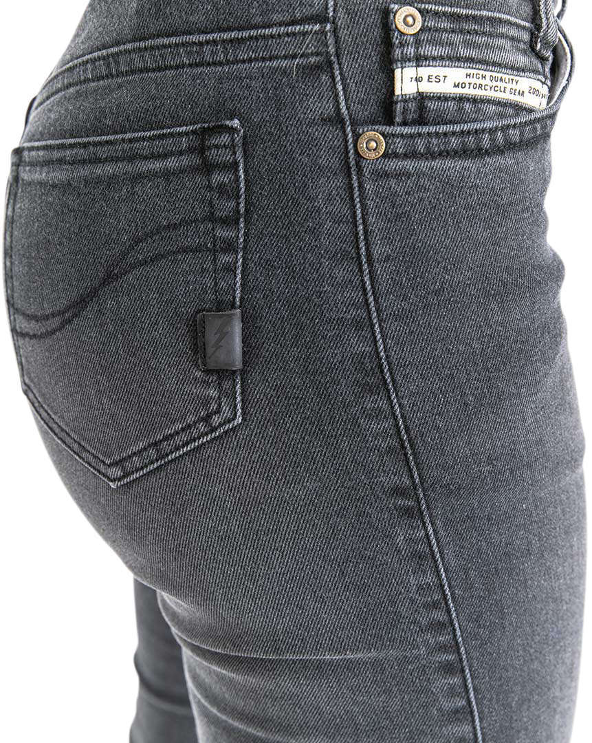 John Doe Jane High Mono XTM Dame Motorcykel Jeans Sort vask 36/32 Figur 14
