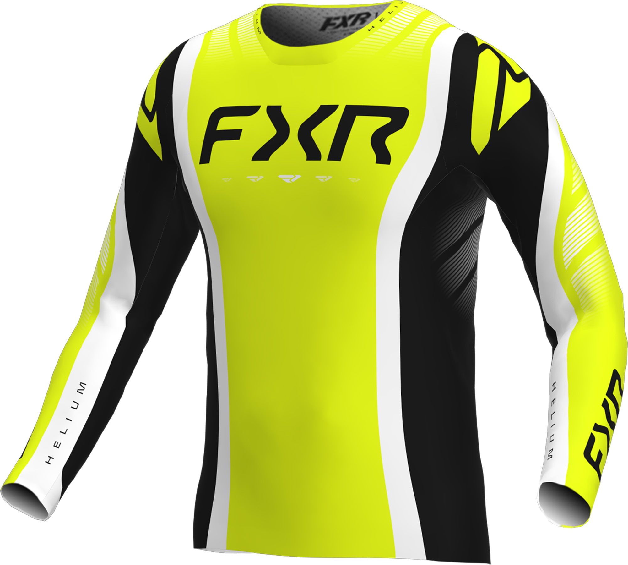 Fxr Men's Yellow/Black/White Helium Infinity Motocross Jersey