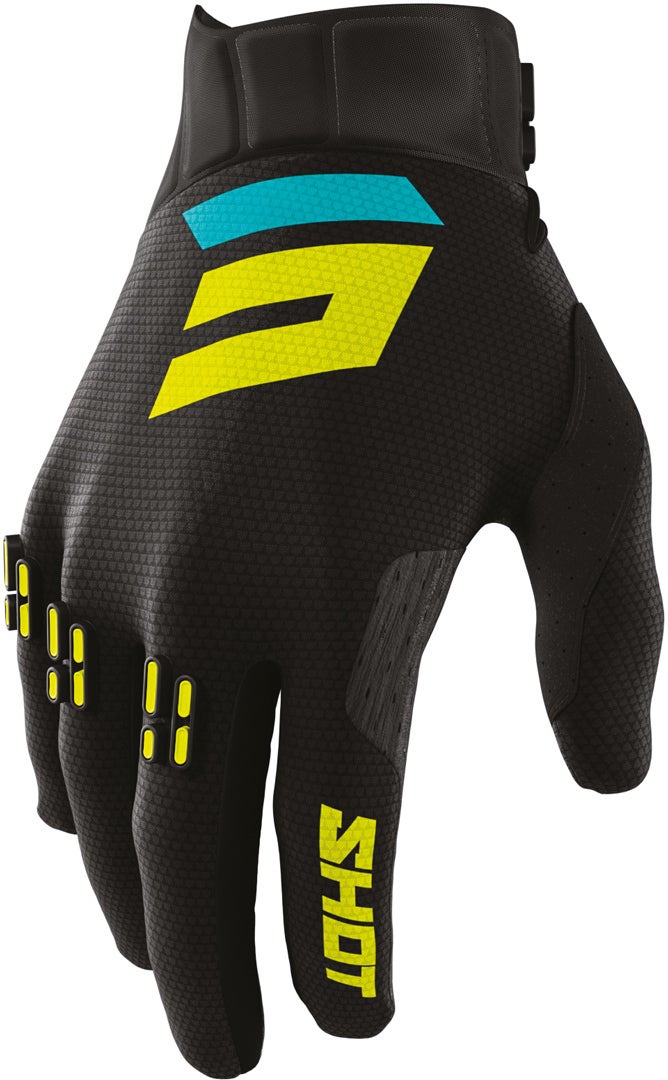 Shot Aerolite Airflow Motocross Handsker turkis/sort 10 Figur 1