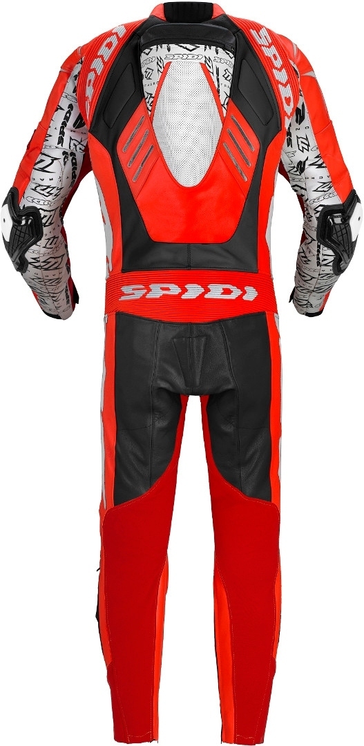 Spidi Track Wind Replica Evo Één stuk motorfiets leder pak rood/wit 54 Figuur 2
