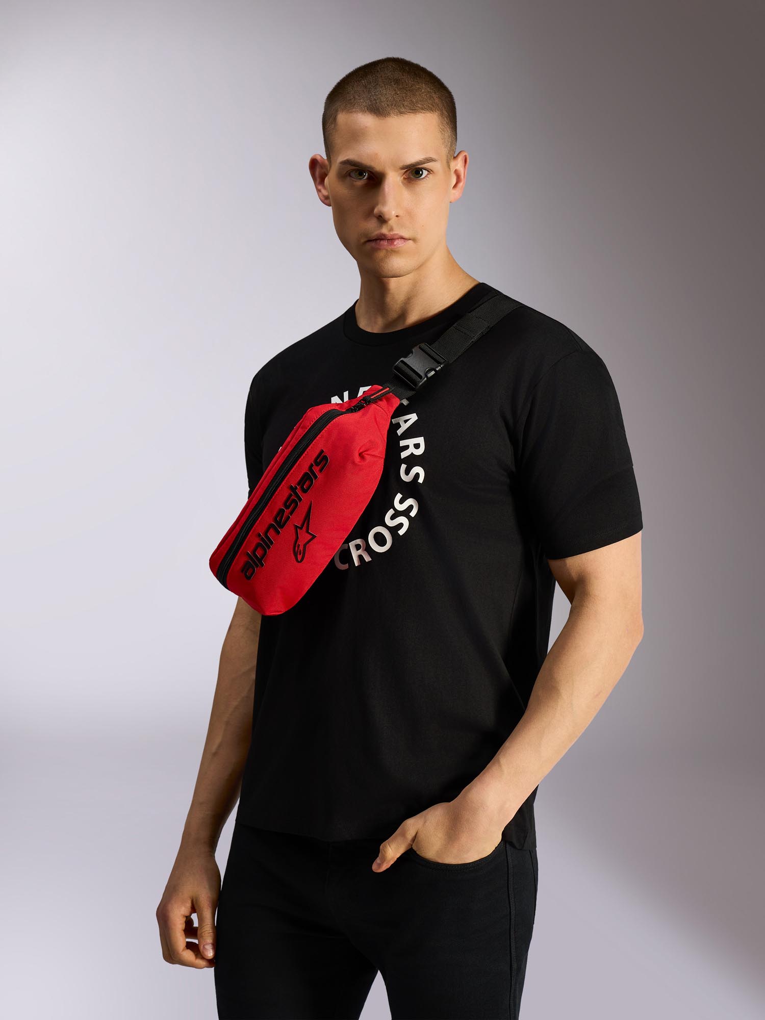Alpinestars Only Linear 臀包 红/黑 图3