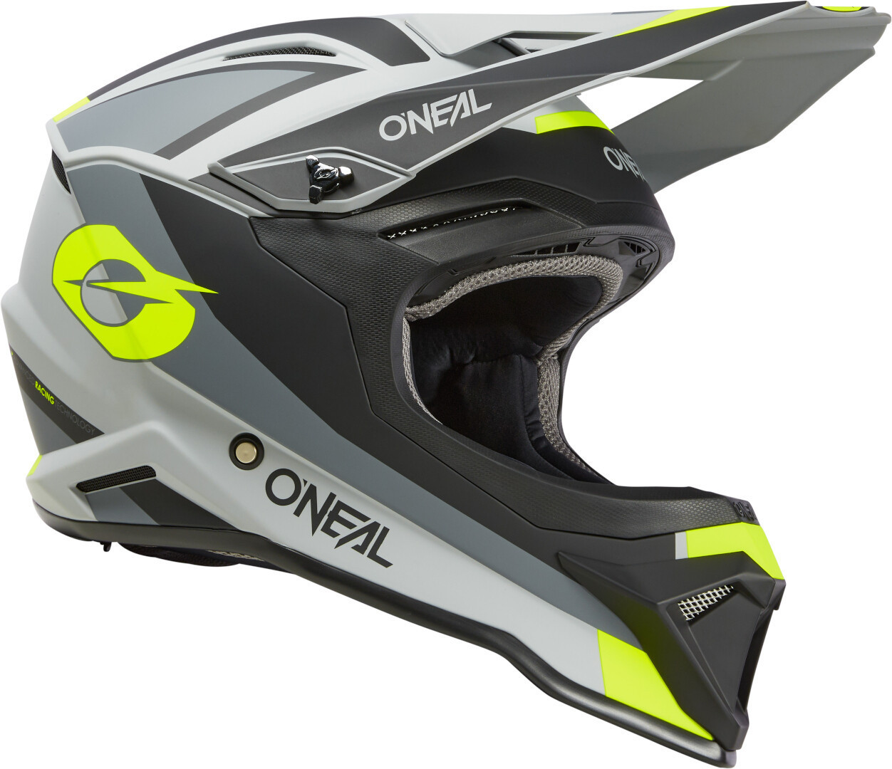 Oneal 1SRS Stream Cască de motocross Negru mat/gri/galben-neon S (55/56) Figura 5