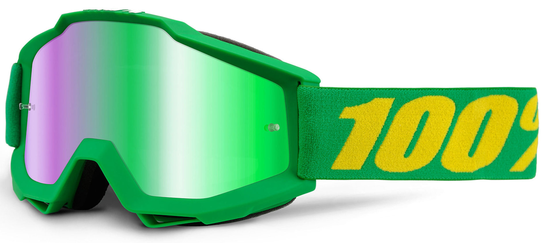 100% Accuri Extra Ochelari de motocross verde/galben Figura 1