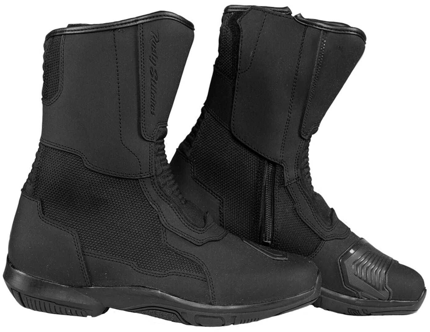 Rusty Stitches Bobby Bottes de moto noir 42 Figure 1