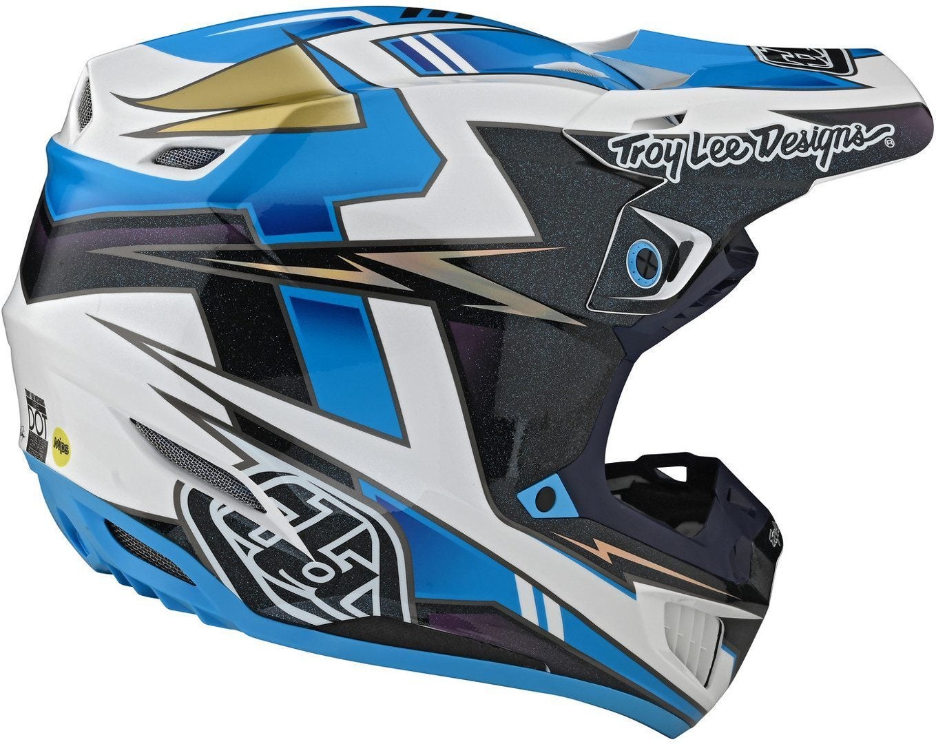 Troy Lee Designs SE5 Graph Motocross Helmet blue M (57/58) Figure 5
