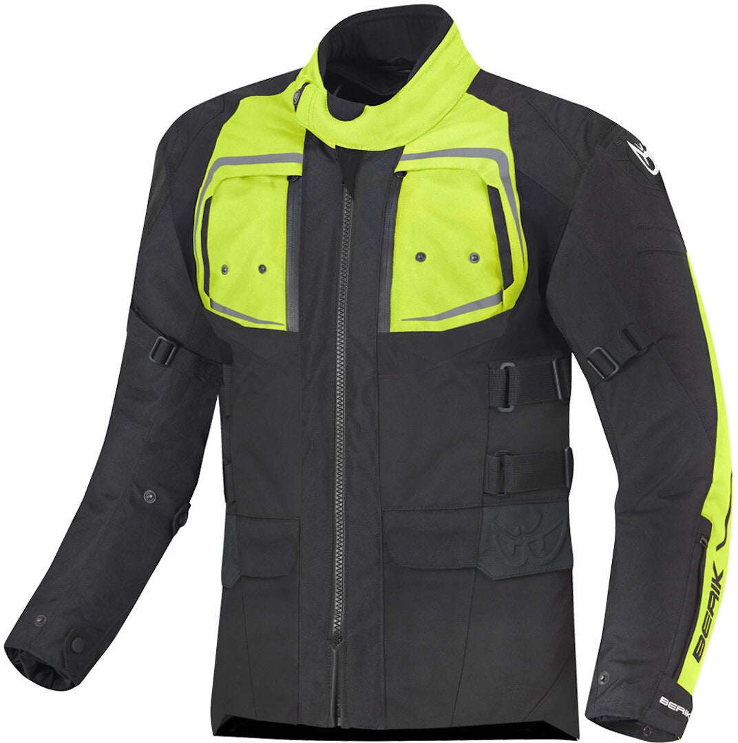 Berik Safari Pro Waterproof 3in1 Motorcycle Textile Jacket black/yellow 56 Figure 1