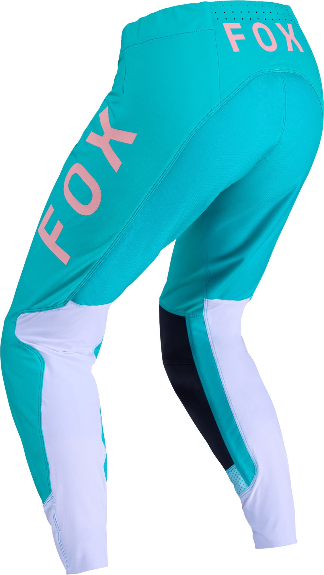 FOX Flexair Fracture Ladies Motocross Pants white/turquoise/black 10 Figure 2