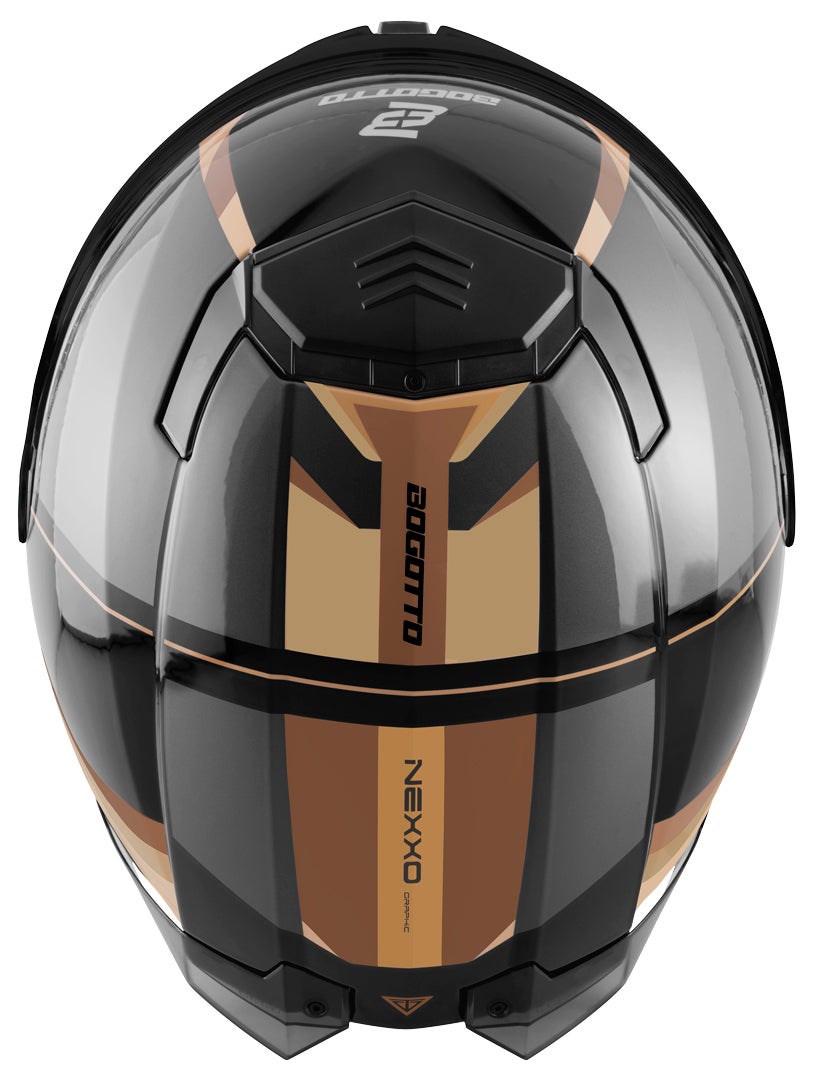 Bogotto FF404 Ezion Casque modulable Noir mat/marron S Figure 7