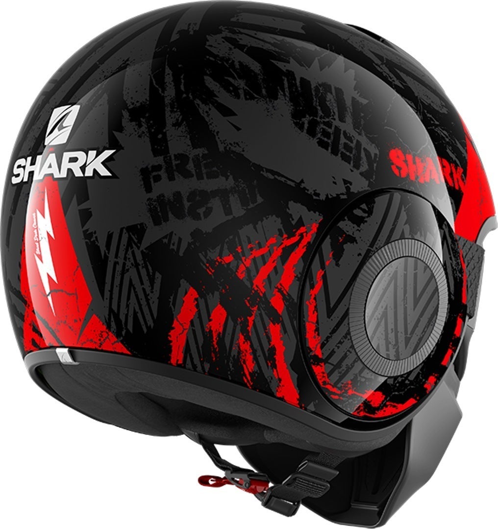 Shark Street-Drak Crower Capacete do jato preto/vermelho S (55/56) Figura 2