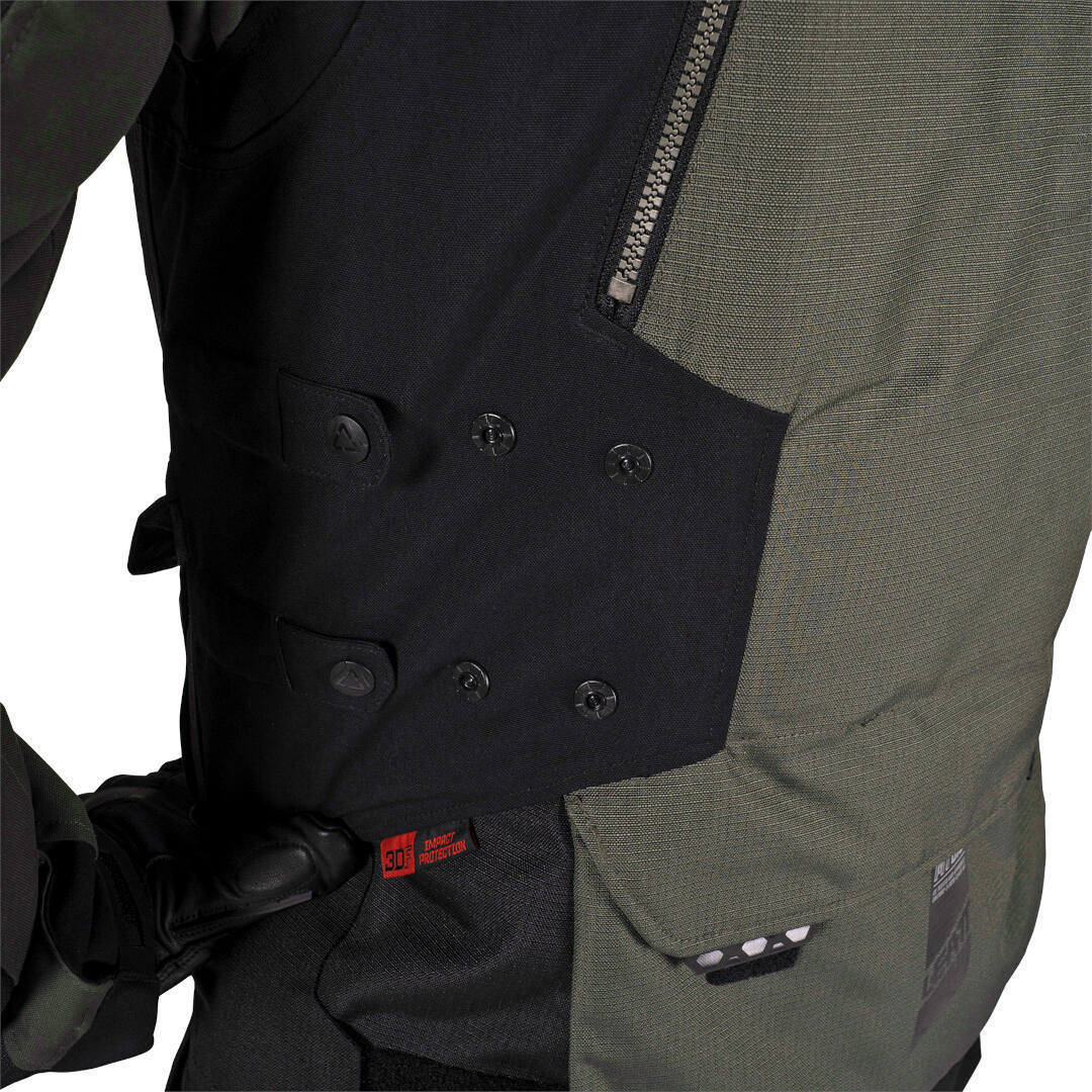 Leatt ADV Multitour 5.5 waterproof Motorcycle Textile Jacket black/olive L Figure 12