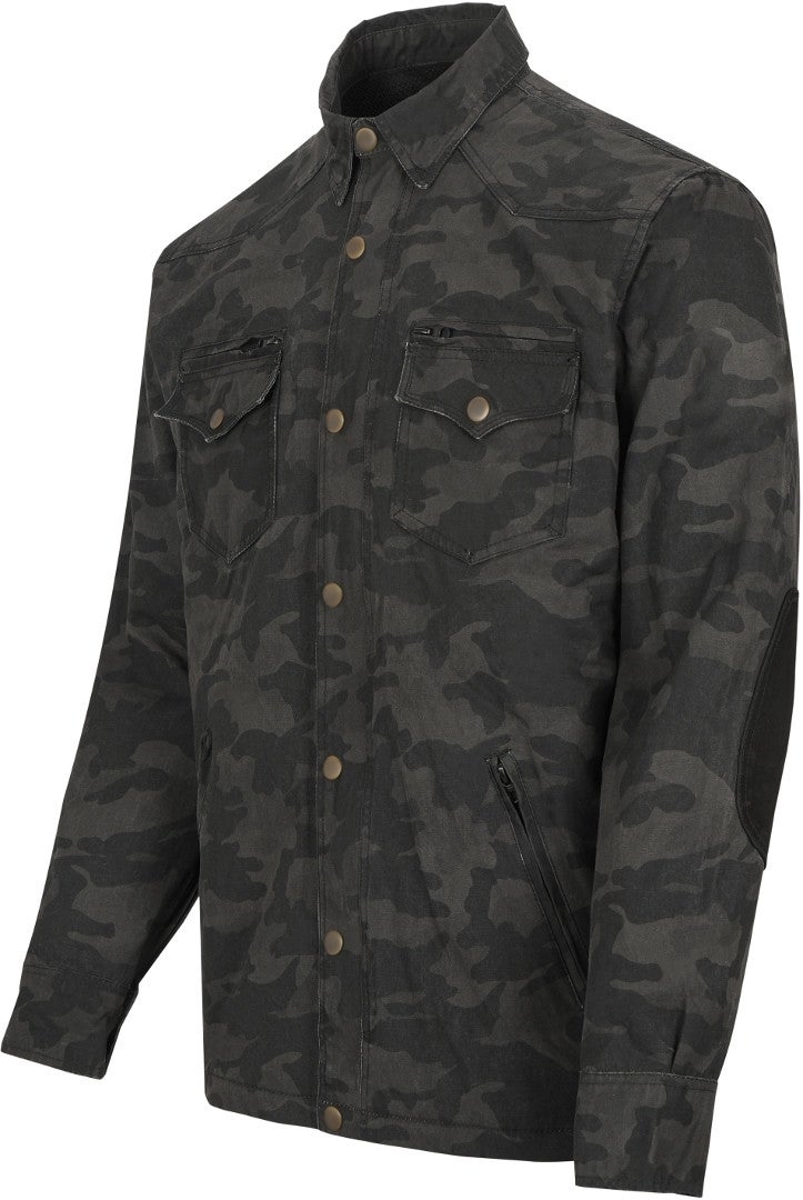 Bores Militaryjack Motorradhemd dunkles camouflage M Abbildung 1
