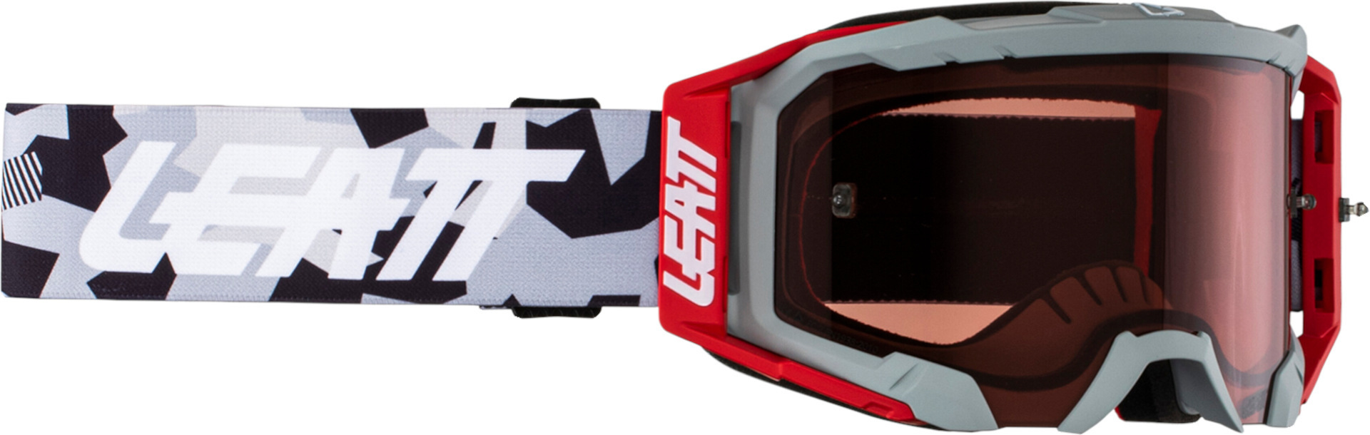 Leatt Velocity 5.5 Camo 2024 Motocross Goggles Grå/röd Figur 1