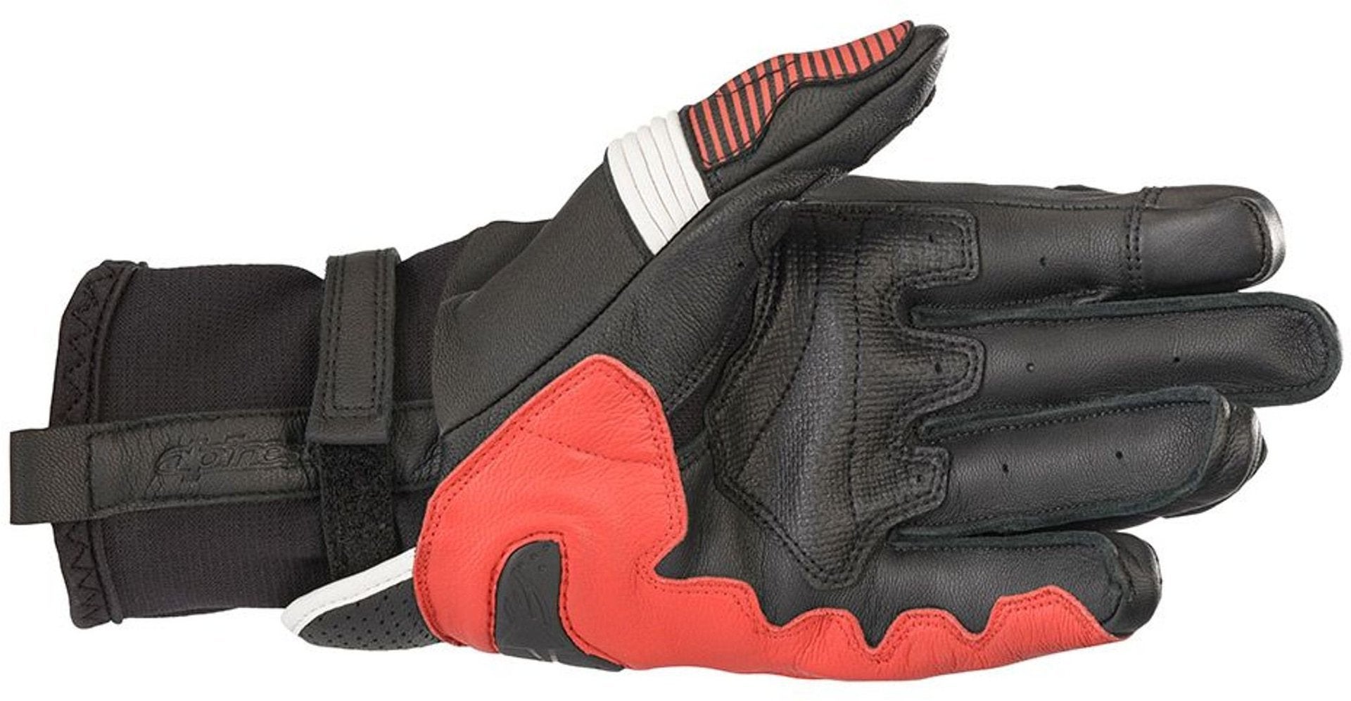 Alpinestars GP X V2 Motorradhandschuhe schwarz/weiß/rot XL Abbildung 2