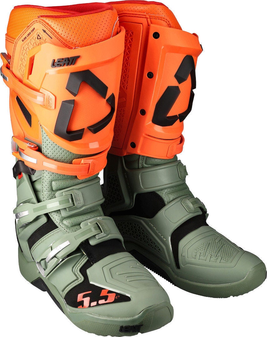 Leatt Moto 5.5 Flexlock Enduro Motocross Boots olive/orange 43 Figure 6