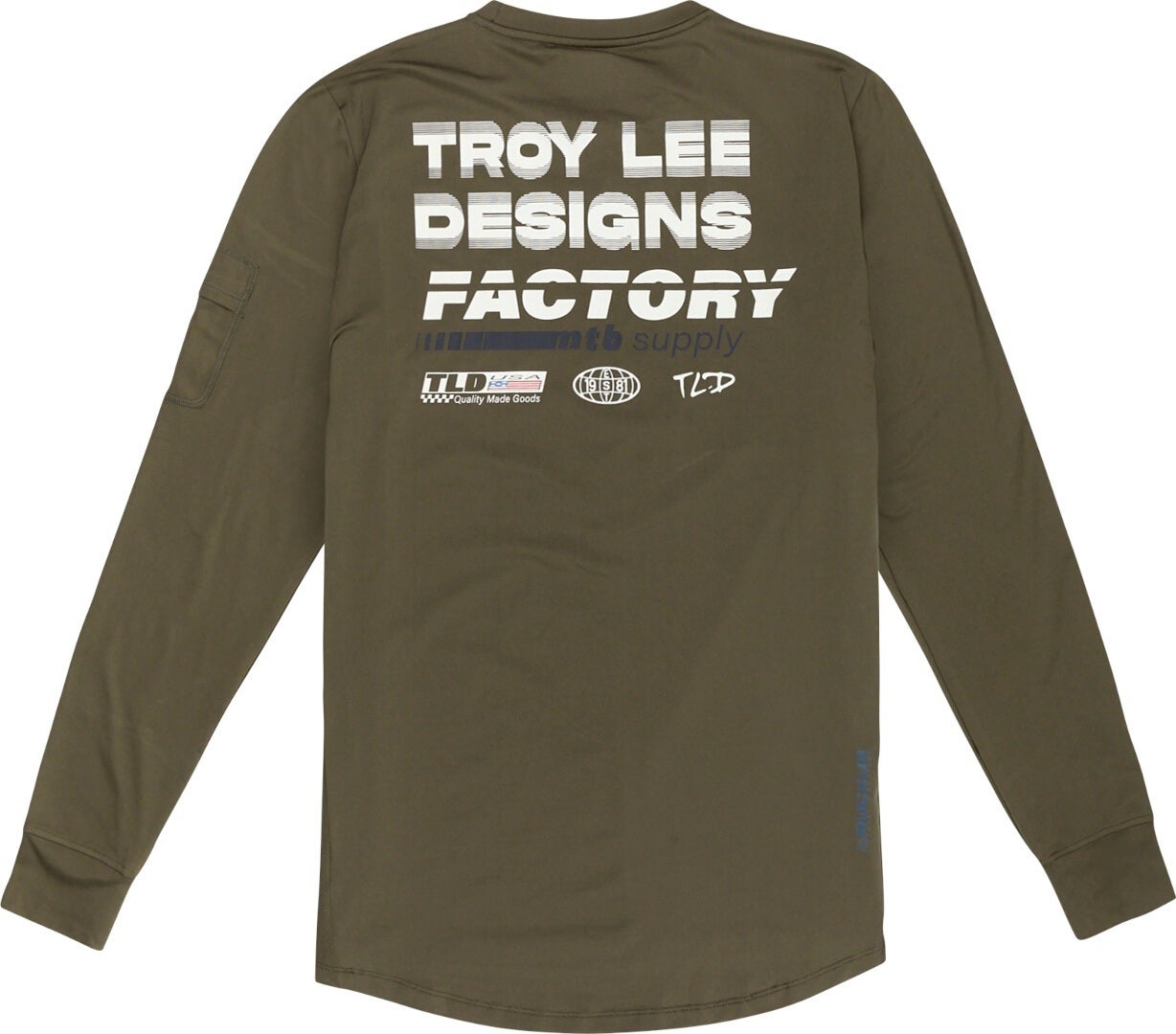 Side view of Troy Lee Designs Ruckus Factory Ride Long Sleeve