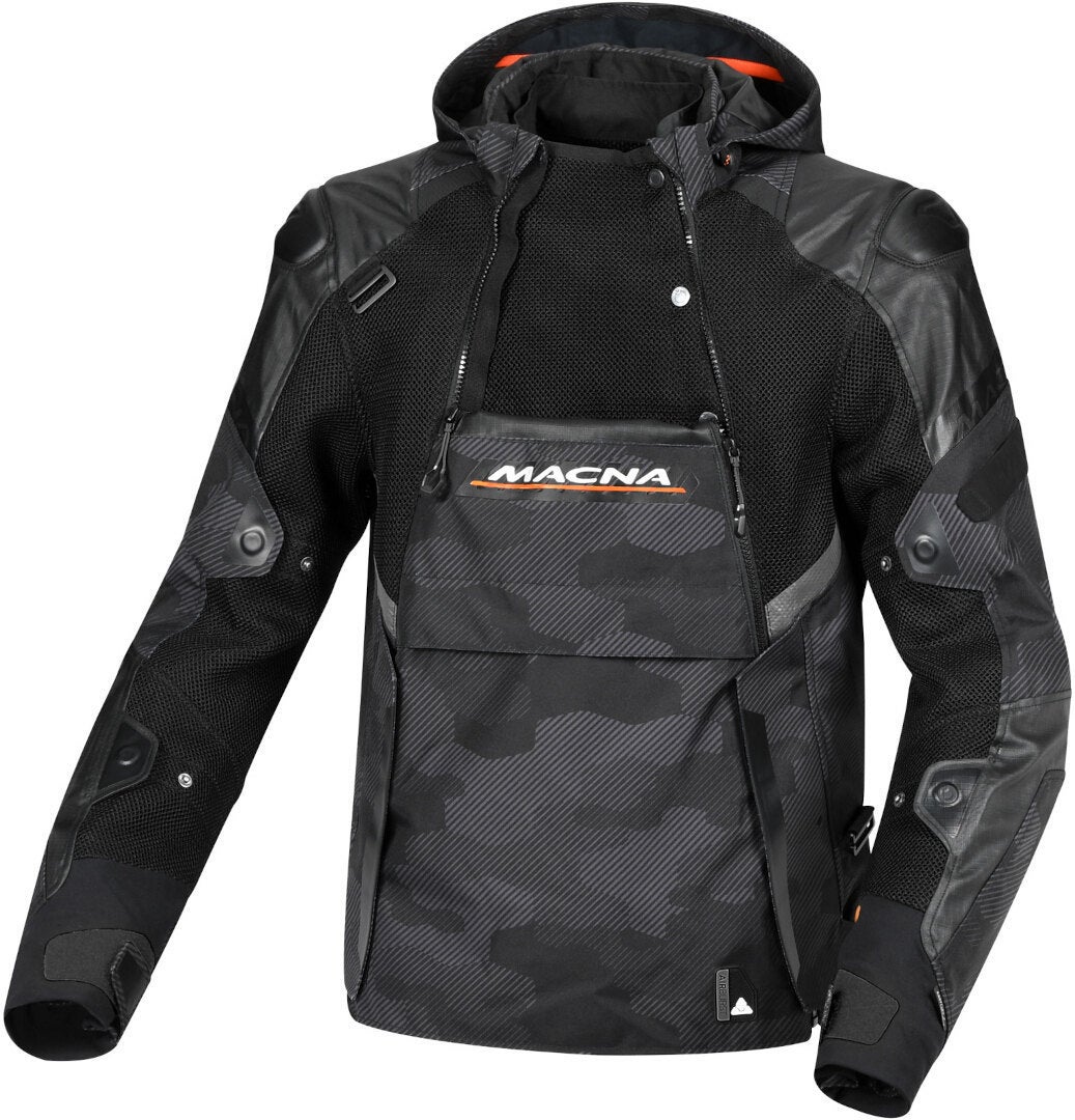 Macna Bradical Camo veste textile de moto imperméable noir/camouflage 3XL Figure 3