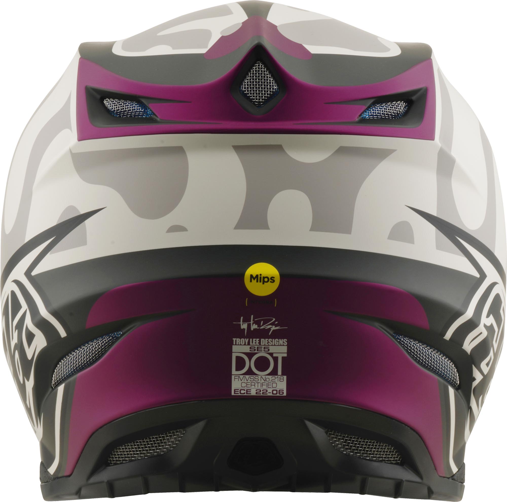 Troy Lee Designs SE5 Composite MIPS Myth Motocross Helm hellgrau L (58/59) Abbildung 7