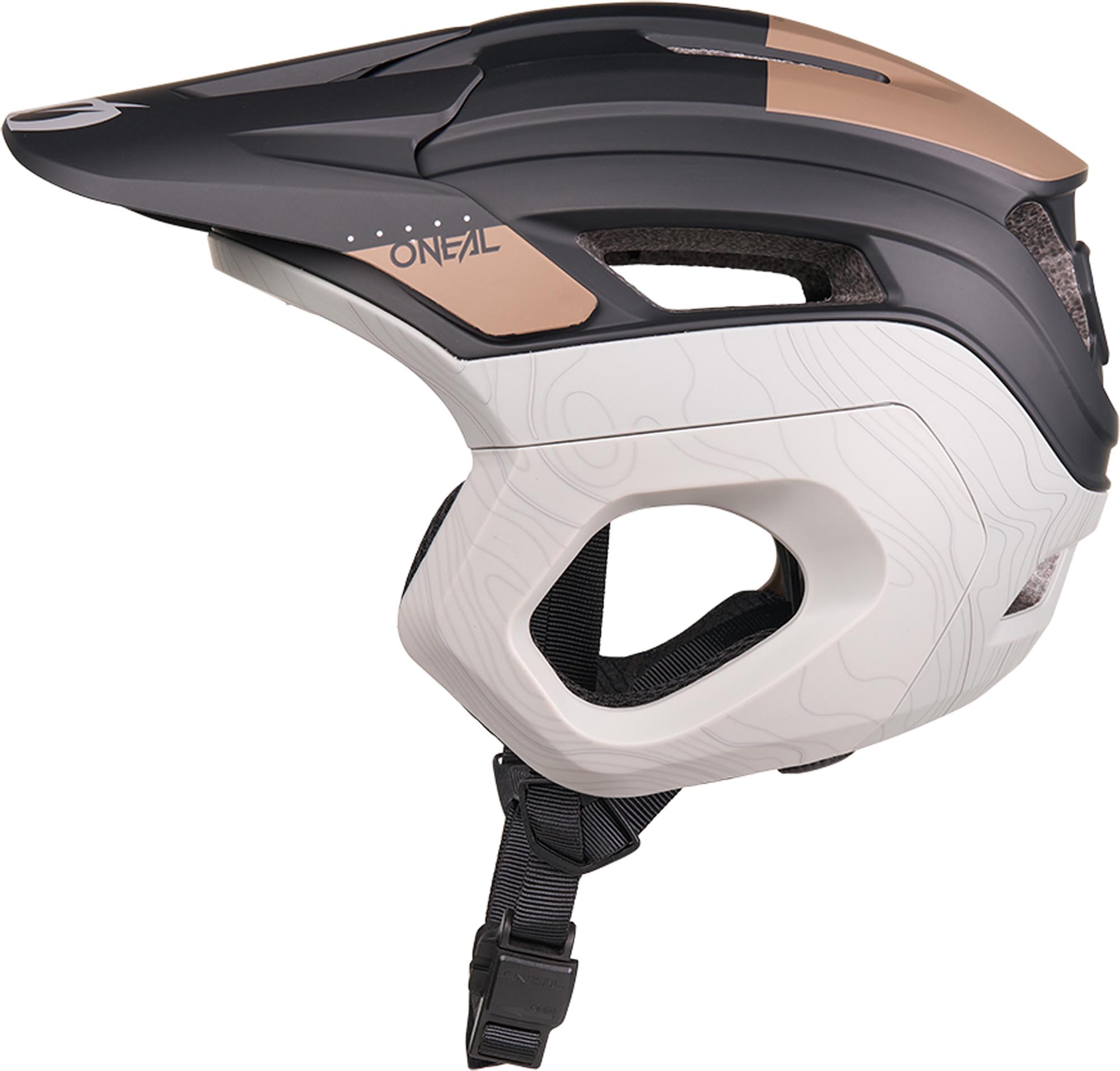 Oneal Trapper EVO Topo Casco de bicicleta negro/marrón/gris S/M Figura 3