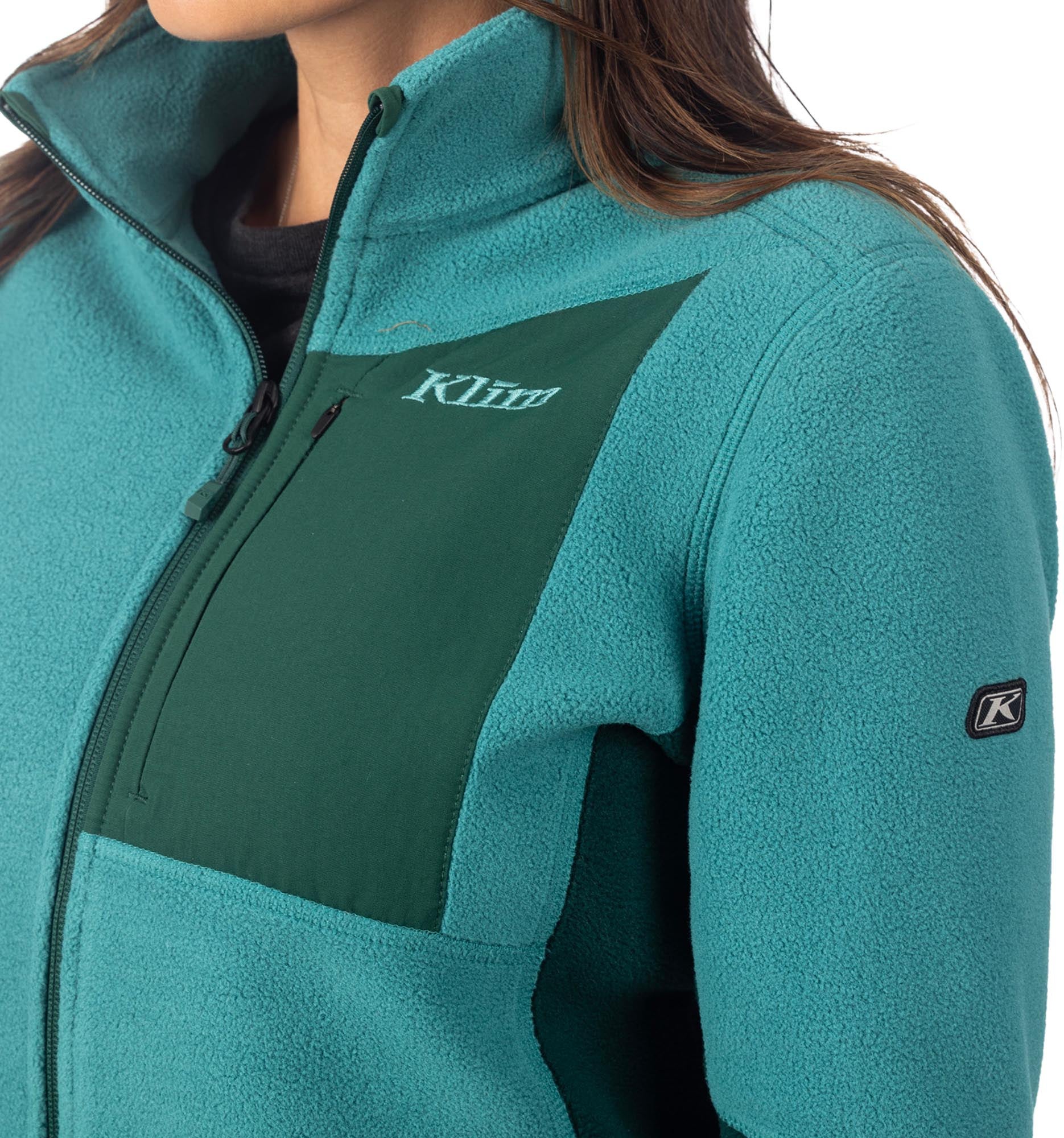 Klim Darby Canyon Damen Fleece Jacke grün/türkis XL Abbildung 5