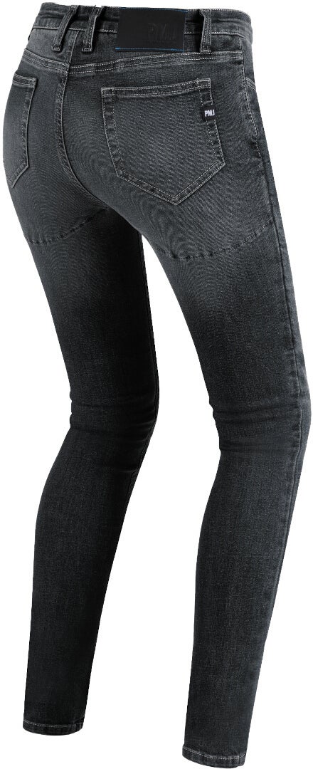 PMJ Skinny Damer motorcykel Jeans Sort vask 28 Figur 2