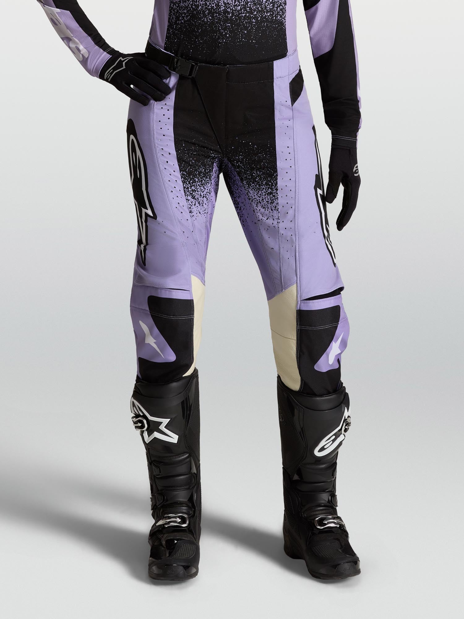 Alpinestars Stella Techstar Swan Dames Motocrossbroek Violet/zwart 26 Figuur 7