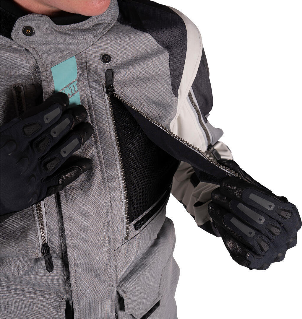 Leatt ADV Multitour 5.5 Ladies Motorcycle Textile Jacket dark grey/light grey M Figure 16
